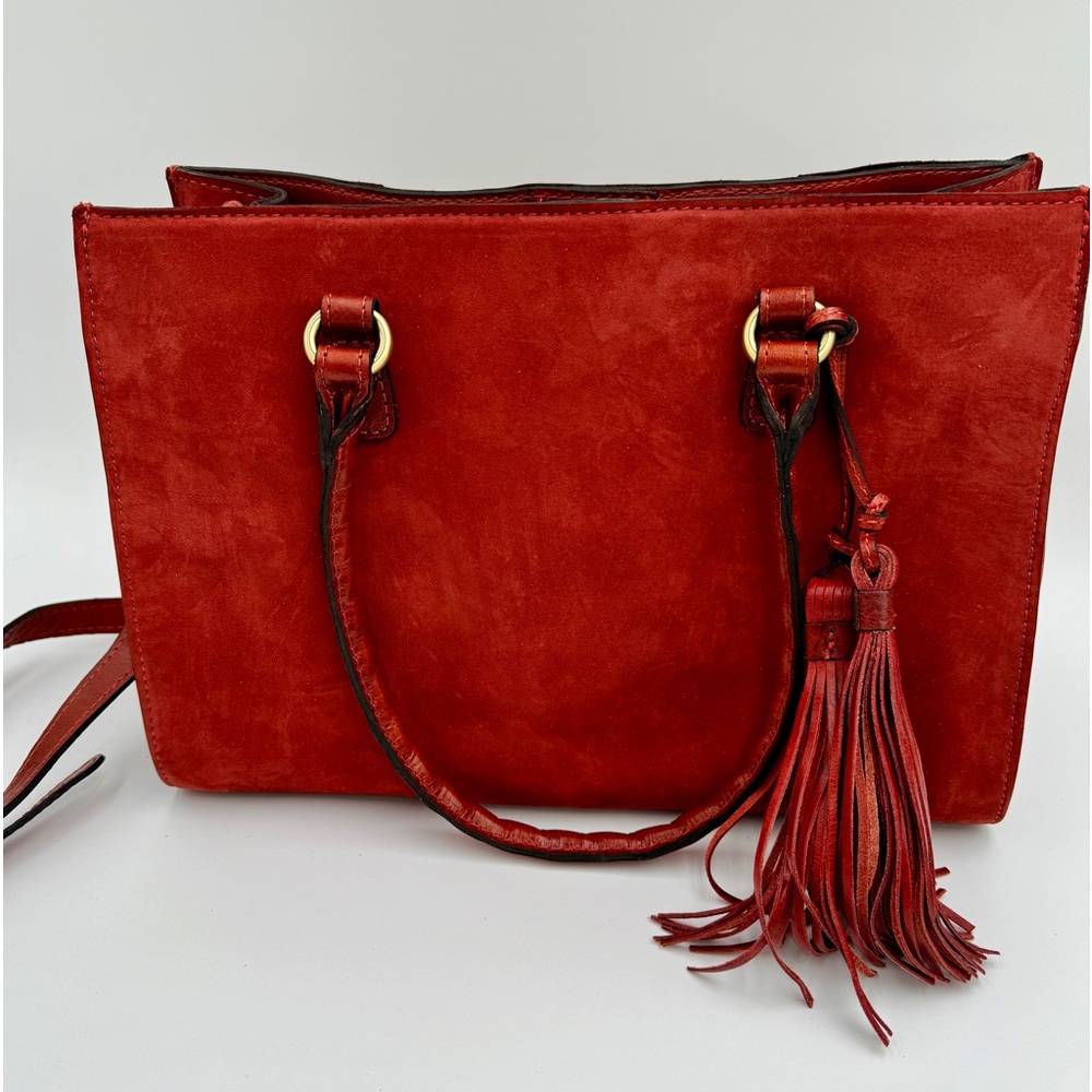 Patricia Nash Brushed, Italian nubuck leather tote NWT